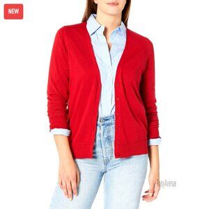 Lightweight V-Neck Cardigan Sweater Classic Layering Piece Regular Fit